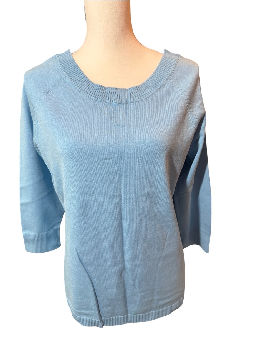 Merona Light Blue Scoop Neck Sweater, size XL